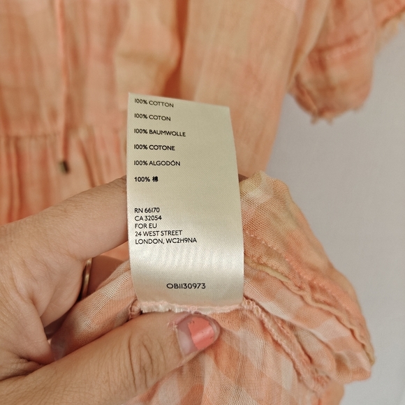 Anthropologie Pilcro And The Letterpress The Bette Babydoll Blouse Size M - Picture 13 of 13